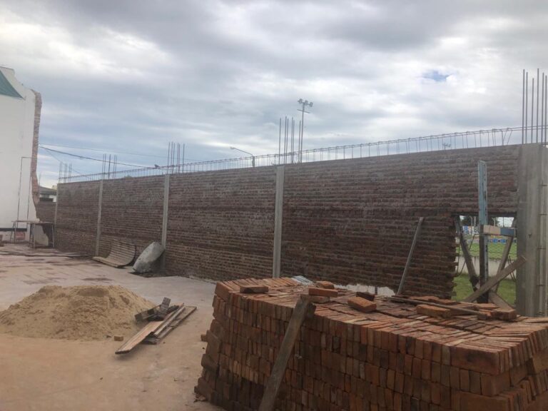 Obra paleta avance