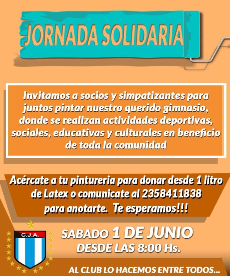 Jornada solidaria pintando el gimnasio