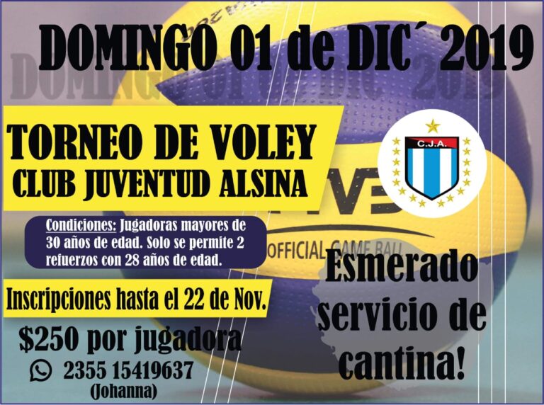 Torneo de vóley mayores femenino