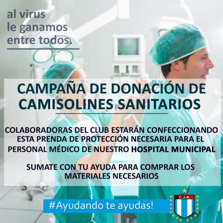 DONACIÓN DE CAMISOLINES PARA EL HOSPITAL CON MATERIALES DONADO Y CONFECCIONADOS POR SOCIOS
